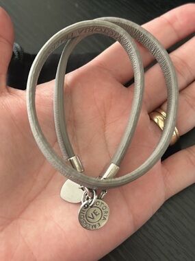 GREY | Victoria Emerson l Double Wrap | Heart | Bracelet